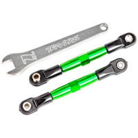 Traxxas zöld eloxált első hajtórúd (2db), 7075-T6 erősségi alumíniumból, összeszerelve, golyóscsap végzárókkal, állítható csavarkulccsal. Tuning alkatrész a Drag Slash-hez.