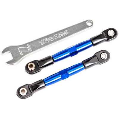 Traxxas ojnička přední stavitelná hliníková modře eloxovaná (2) (pro Drag Slash)