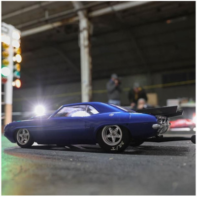 Losi 22S Dragster 1:10 1969 Camaro RTR modré
