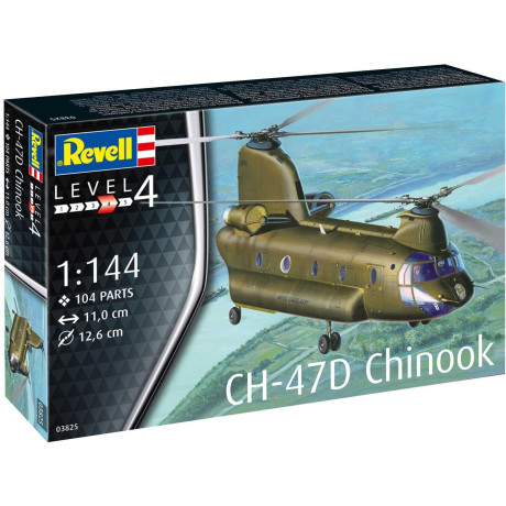 Plastic ModelKit vrtulník 03825 - CH-47D Chinook (1:144)