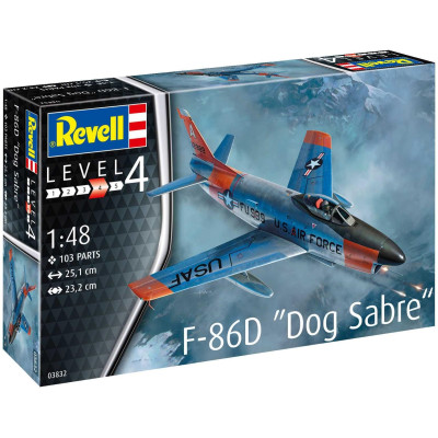 Plastic ModelKit letadlo 03832 - F-86D Dog Sabre (1:48)