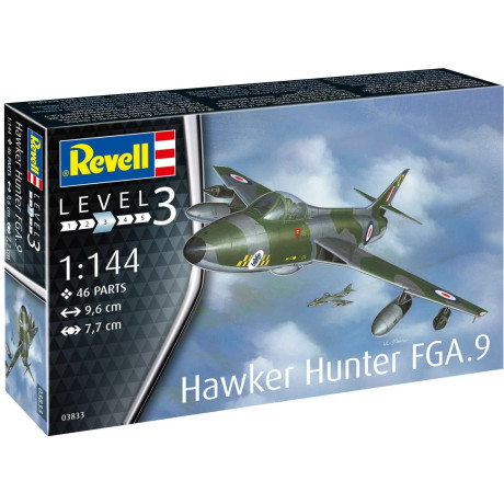 Plastic ModelKit letadlo 03833 - Hawker Hunter FGA.9 (1:144)