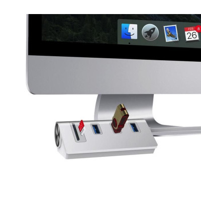 5in1 Aluminum Alloy Docking Station / Card Reader (USB 3.0)