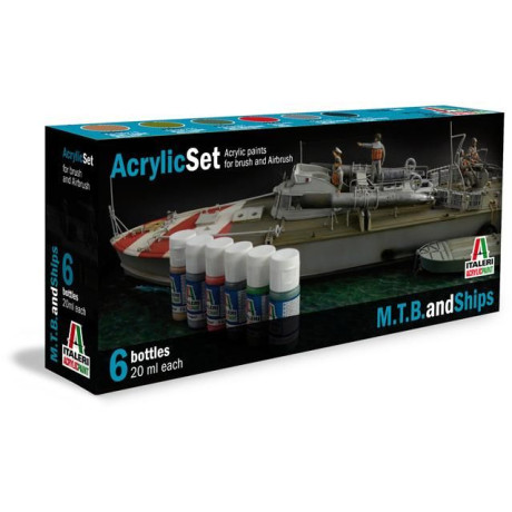 Sada akrylových barev 434AP - M.T.B. and SHIPS 6 ks
