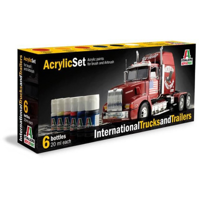 Sada akrylových barev 435AP - INTERNATIONAL TRUCKS & TRAILERS 6 ks