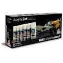 Sada akrylových barev 436AP - WWII LUFTWAFFE AIRCRAFT 6 ks