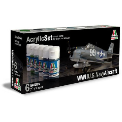 Sada akrylových barev 439AP - WWII U.S. NAVY AIRCRAFT 6 ks