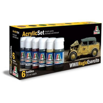 Sada akrylových barev 441AP - WWII REGIO ESERCITO 6 ks
