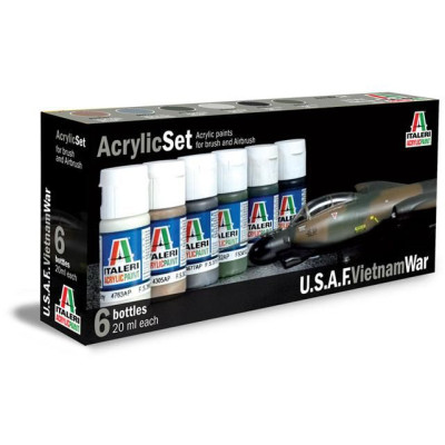 Sada akrylových barev 443AP - U.S.A.F. VIETNAM WAR 6 ks