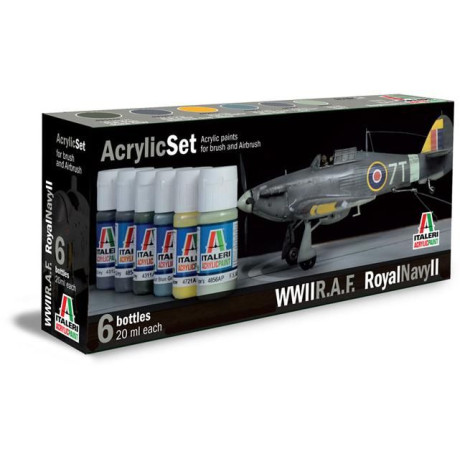 Sada akrylových barev 444AP - R.A.F. / ROYAL NAVY II 6 ks