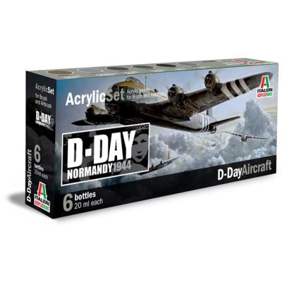 Sada akrylových barev 445AP - D-DAY AIRCRAFT 6 ks