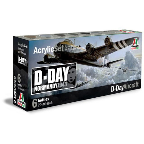 Sada akrylových barev 445AP - D-DAY AIRCRAFT 6 ks