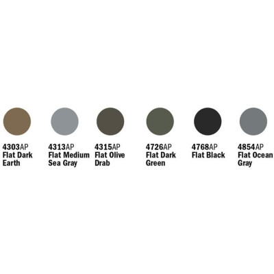 Sada akrylových barev 445AP - D-DAY AIRCRAFT 6 ks