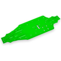 Pótalkatrész RC modellautókhoz Traxxas Sledge 1:8 4WD: zöld eloxált alumínium alváz.