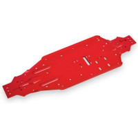 Pótalkatrész RC modellautókhoz Traxxas Sledge 1:8 4WD: piros eloxált alumínium váz.