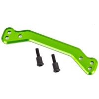 Pótalkatrész RC modellautóhoz Traxxas Sledge 1:8 4WD: zöld eloxált alumínium kormányrúd kuplung.