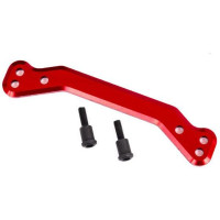 Pótalkatrész RC modellautóhoz Traxxas Sledge 1:8 4WD: piros eloxált alumínium kormányrúd kuplung.