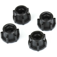 Pro-Line műanyag 6x30mm H17 tárcsa adapter (4db). 17mm-es hatszögletű készlet a 6x30-as 2,8" kerekekhez 1:10-es autókhoz. Nagy szilárdságú és tartós fekete DuPont nylon anyagból készülnek.