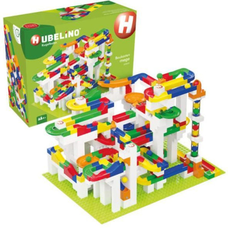 HUBELINO Kuličková dráha - set s kostkami Mega 585 dílků