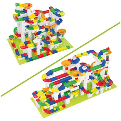 HUBELINO Kuličková dráha - set s kostkami Mega 585 dílků