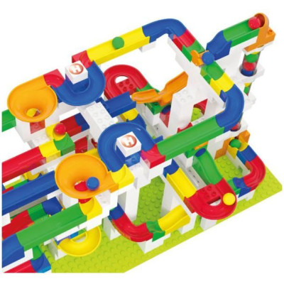 HUBELINO Kuličková dráha - set s kostkami Mega 585 dílků