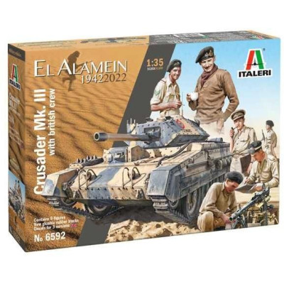 Model Kit military 6592 - Crusader Mk. II & British Tank Crew (1:35)