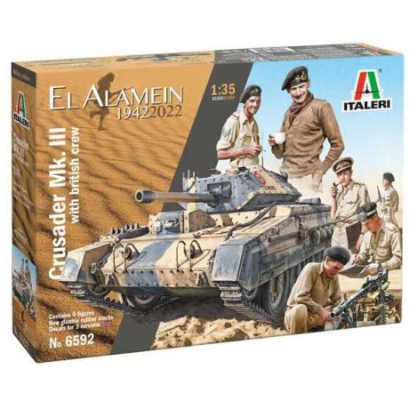 Model Kit military 6592 - Crusader Mk. II & British Tank Crew (1:35)