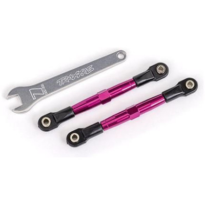 Traxxas ojnička přední stavitelná hliníková růžově eloxovaná (2) (pro Drag Slash)