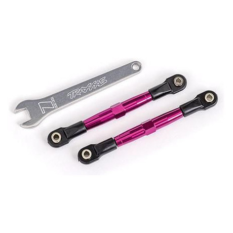 Traxxas ojnička přední stavitelná hliníková růžově eloxovaná (2) (pro Drag Slash)
