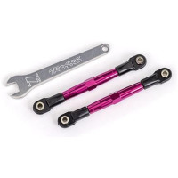 Tuning alkatrész - Traxxas első állítható alumínium összekötő rúd (2 db) (Drag Slash-hez).