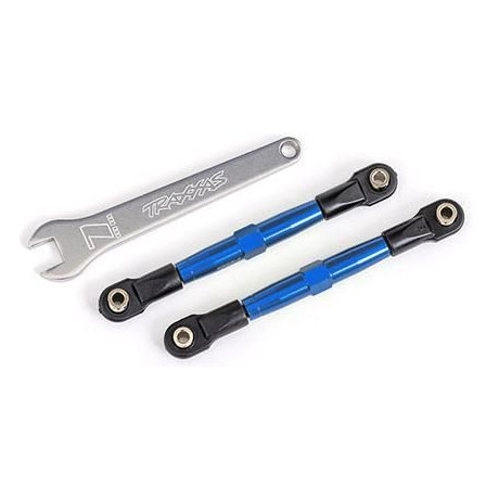 Traxxas ojnička přední stavitelná hliníková modře eloxovaná (2) (pro Drag Slash)