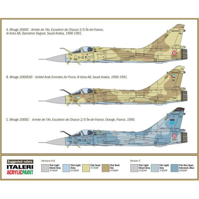 Model Kit letadlo 1381 - MIRAGE 2000 (1:72)