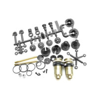 Az olajos lengéscsillapítók legújabb változata 1/10 Buggyhoz, műanyag felső kupakkal, túlfolyó nyílással, amely lehetővé teszi magának a lengéscsillapítónak az optimális feltöltését és beállítását szilikonolajjal.