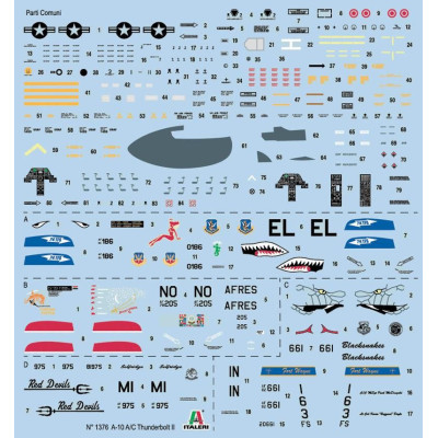 Model Kit letadlo 1376 - A-10 A/C THUNDERBOLT ll - GULF WAR(1:72)