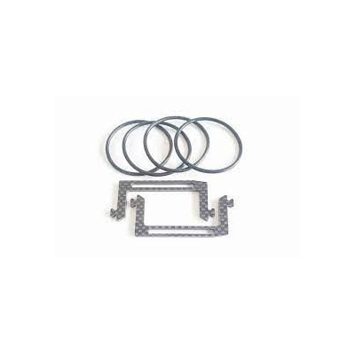 SWORKz S12 2wd uhlíkový držák LiPo sady “by RC Carbon Cavalieri”