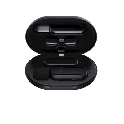 Bezdrátový klopový mikrofon 2,4G Lightning (s Akus a nabíjecím pouzdrem)