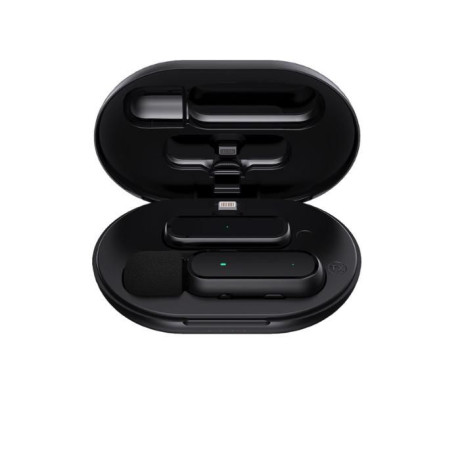 Bezdrátový klopový mikrofon 2,4G Lightning (s Akus a nabíjecím pouzdrem)