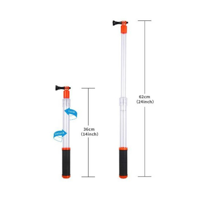 Water-proof Extension Rod for Action Cameras