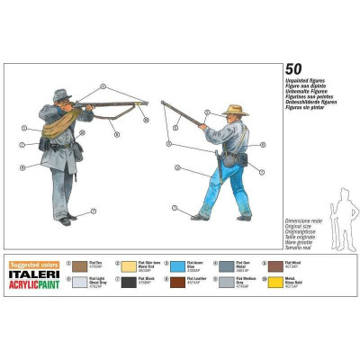 Model Kit figurky 6178 - CONFEDERATE INFANTRY (AMERICAN CIVIL WAR) (1:72)