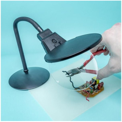 Modelcraft lupa 1.75x/4.5x s ohebným stojánkem