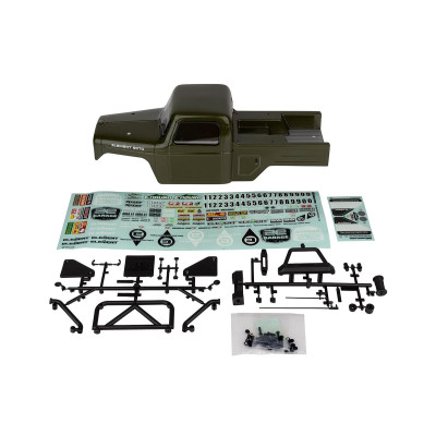 Enduro Ecto lexanová lakovaná karoserie, zelená, sada