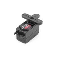 Nagyon erős és gyors, alacsony profilú digitális HV standard szervó BLS motorral (hall érzékelőkkel) és golyóscsapágyakkal, ideális 1:10-es versenyautókhoz. Támogatja az S.BUS, S.BUS2 és SR üzemmódot. Tápellátás 5,0-8,4V. 23kg.cm tolóerő, 0,08s/60° sebesség 6,0V-on, 30kg.cm tolóerő, 0,07s/60° sebesség 7,4V-on. Súly 53g.