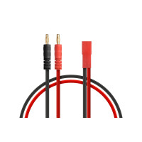 JST/BEC töltőkábel 4 mm-es banándugóval.