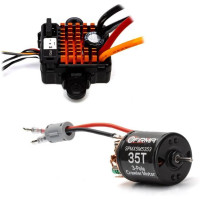 A kombó egy Spectrum DC motor Firma 540 35T és egy 70A WP vezérlőből (vízálló) áll. 1:10 Crawler típusú RC autó modellekhez tervezték, LiPol cellákról működtethető 2S - 3S. Motor méretei: átmérő 36mm, hossz 53mm, súly 169g. A szabályzó méretei: 36mm x 30mm x 18.2mm, súlya 50g, IC3 csatlakozó, BEC 4A.