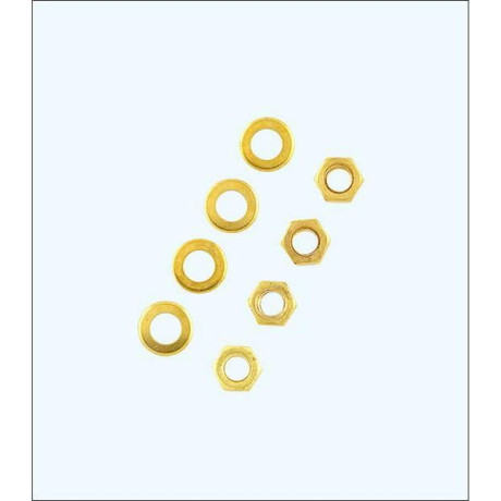 Raboesch matice M4 s podložkou mosaz (4+4)