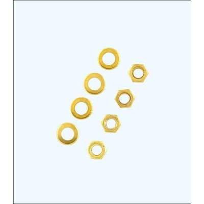 Raboesch matice M5 s podložkou mosaz (4+4)