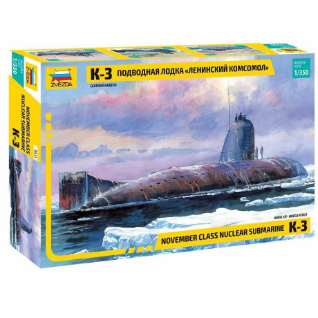 Model Kit ponorka 9035 - Nuclear Submarine K-3 (1:350)