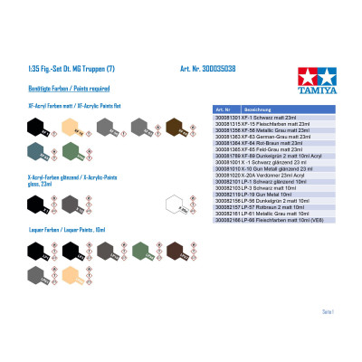 Tamiya German Machinegun Troops Infantry 1/35