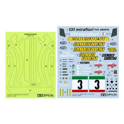 TAMIYA 1:20 Fiat 131 Abarth Rally Olio