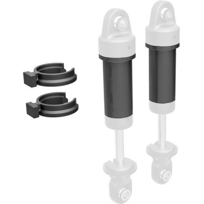 Traxxas tělo tlumiče GTM hliníkové šedě eloxované (2)